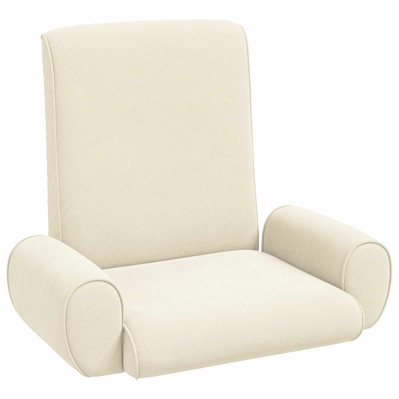 Sedia a pavimento regolabile Crema Velluto grana | homemem39