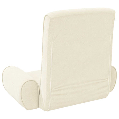 Sedia a pavimento regolabile Crema Velluto grana | homemem39