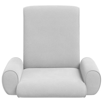 Sedia a pavimento regolabile Grigio Chiaro Velluto grana | homemem39