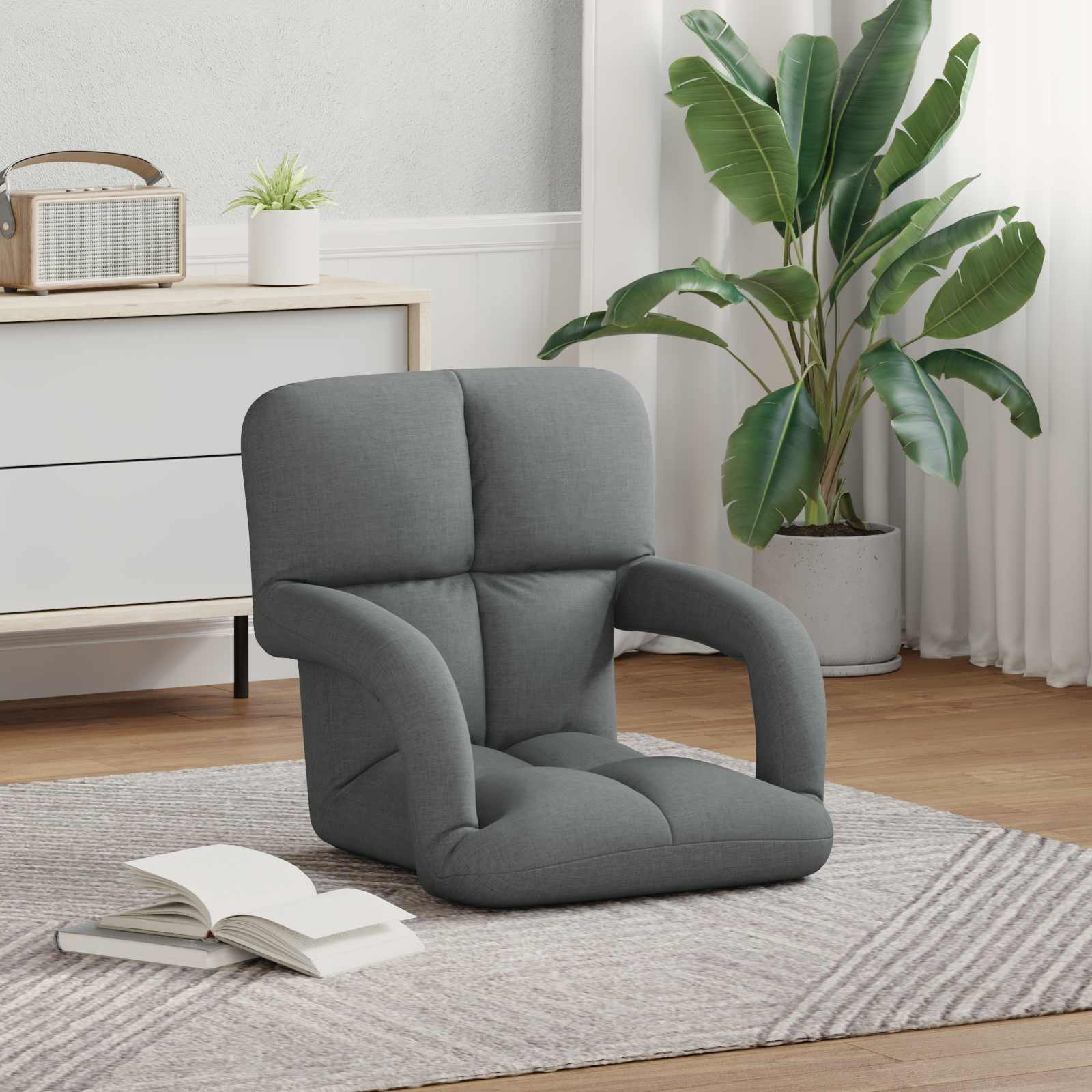 Sedia da pavimento regolabile con braccioli | homemem39