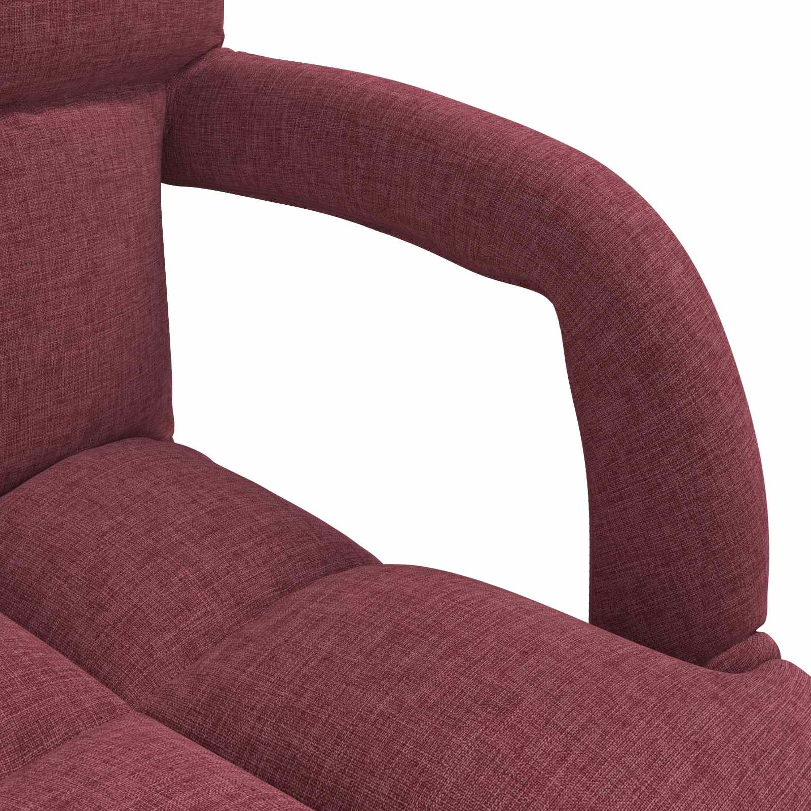 Sedia da pavimento regolabile con braccioli Rosso Vino | homemem39