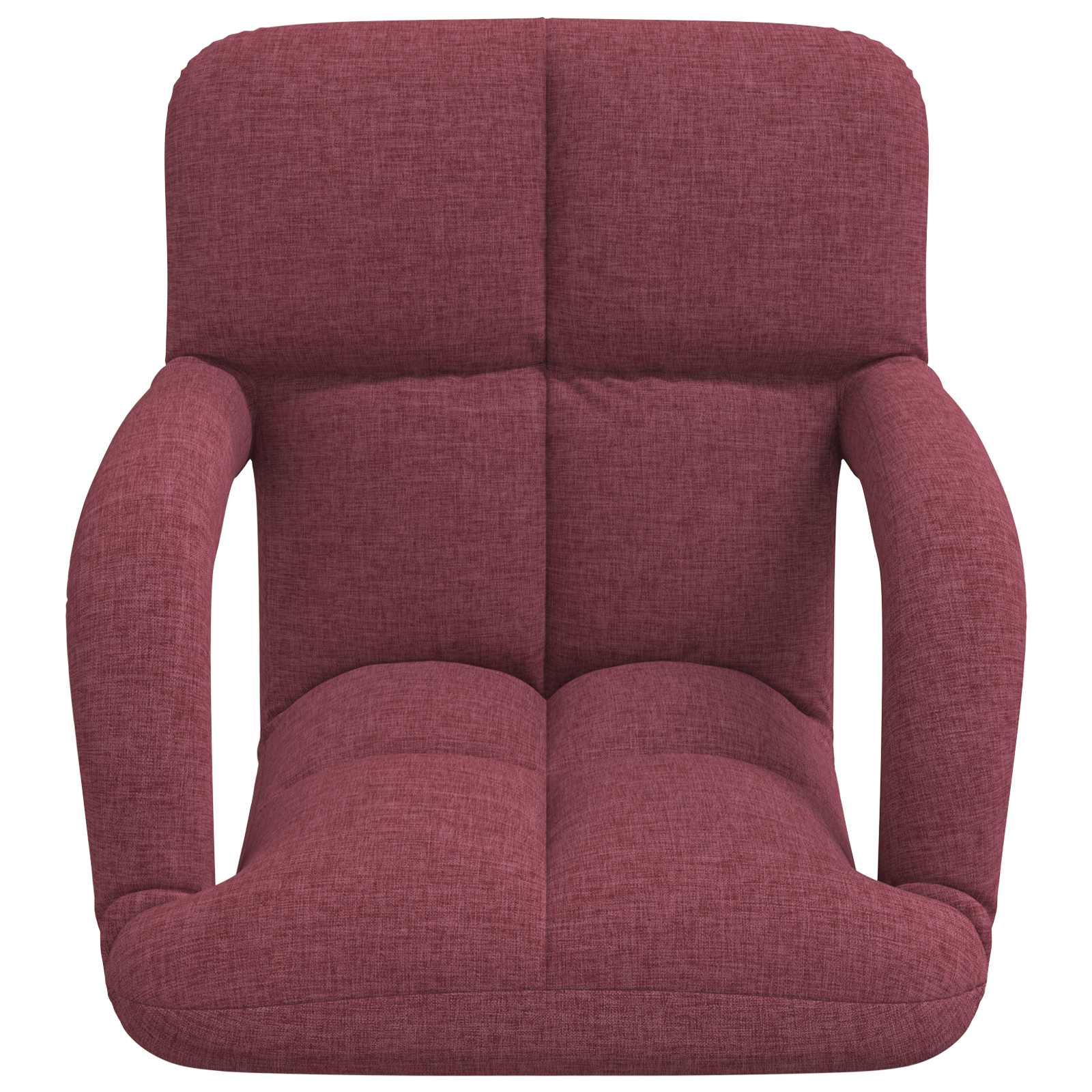 Sedia da pavimento regolabile con braccioli Rosso Vino | homemem39