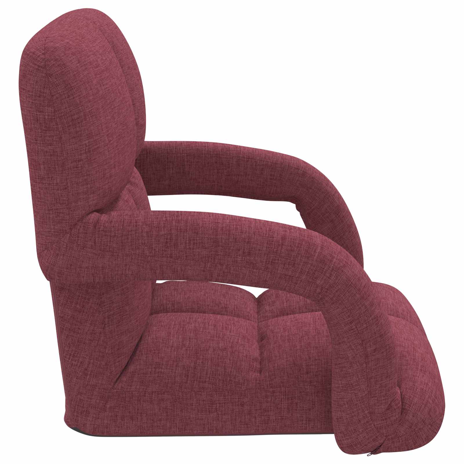 Sedia da pavimento regolabile con braccioli Rosso Vino | homemem39