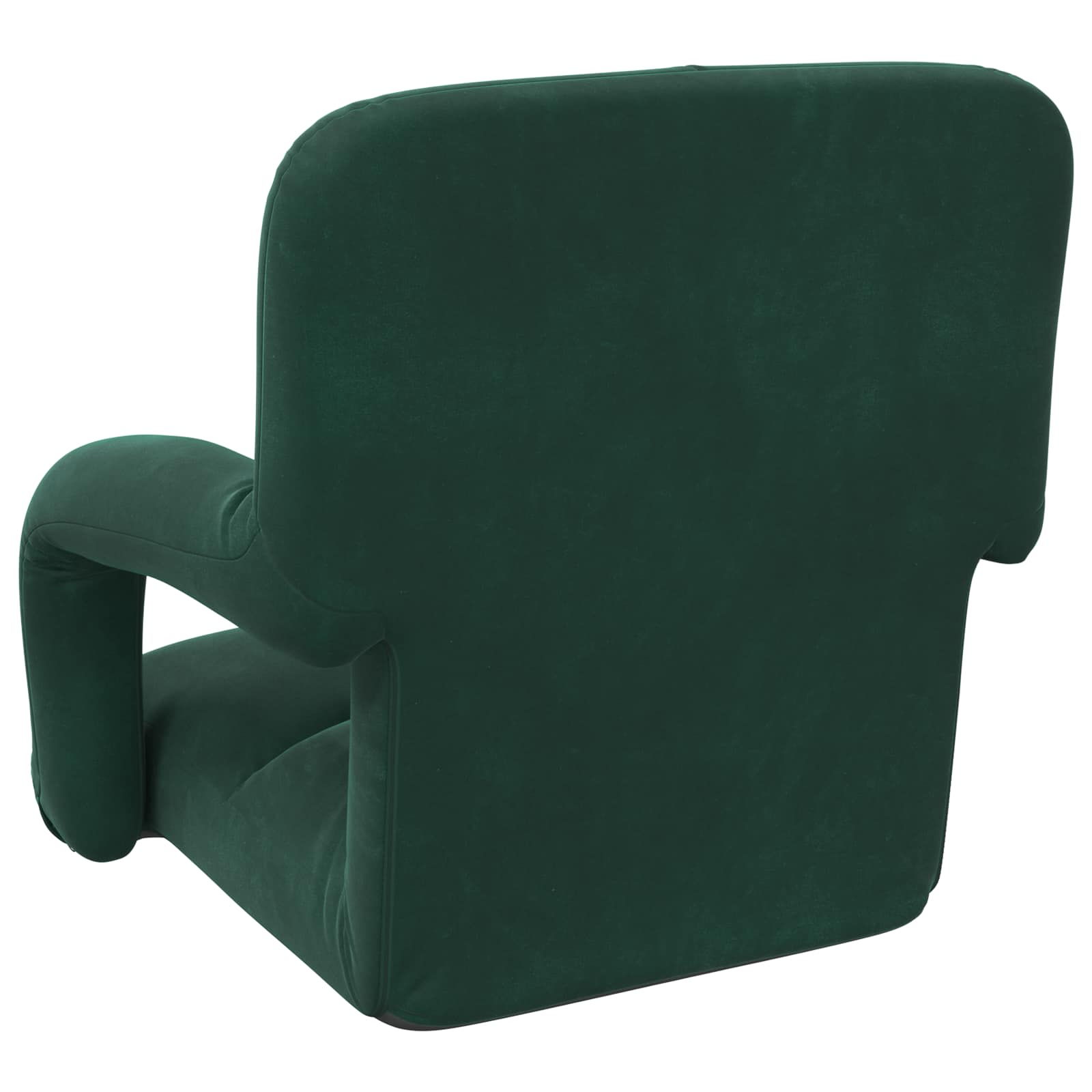 Sedia a pavimento regolabile Verde Scuro Velluto | homemem39