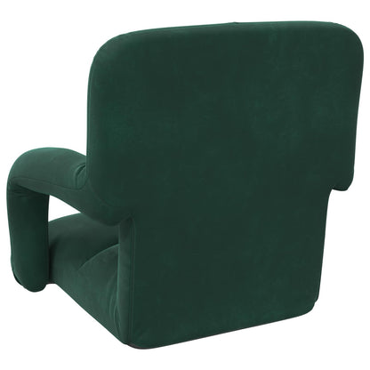 Sedia a pavimento regolabile Verde Scuro Velluto | homemem39