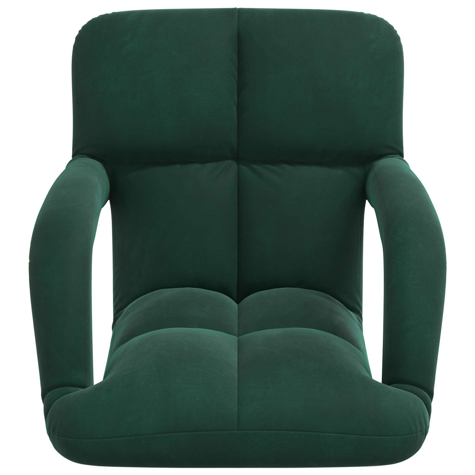 Sedia a pavimento regolabile Verde Scuro Velluto | homemem39