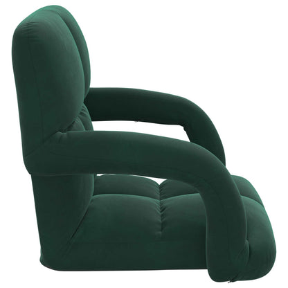 Sedia a pavimento regolabile Verde Scuro Velluto | homemem39