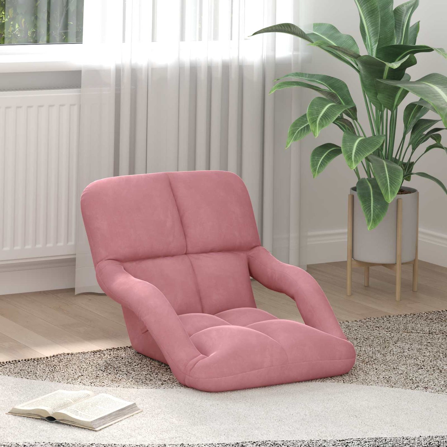 Sedia a pavimento regolabile Rosa Velluto | homemem39
