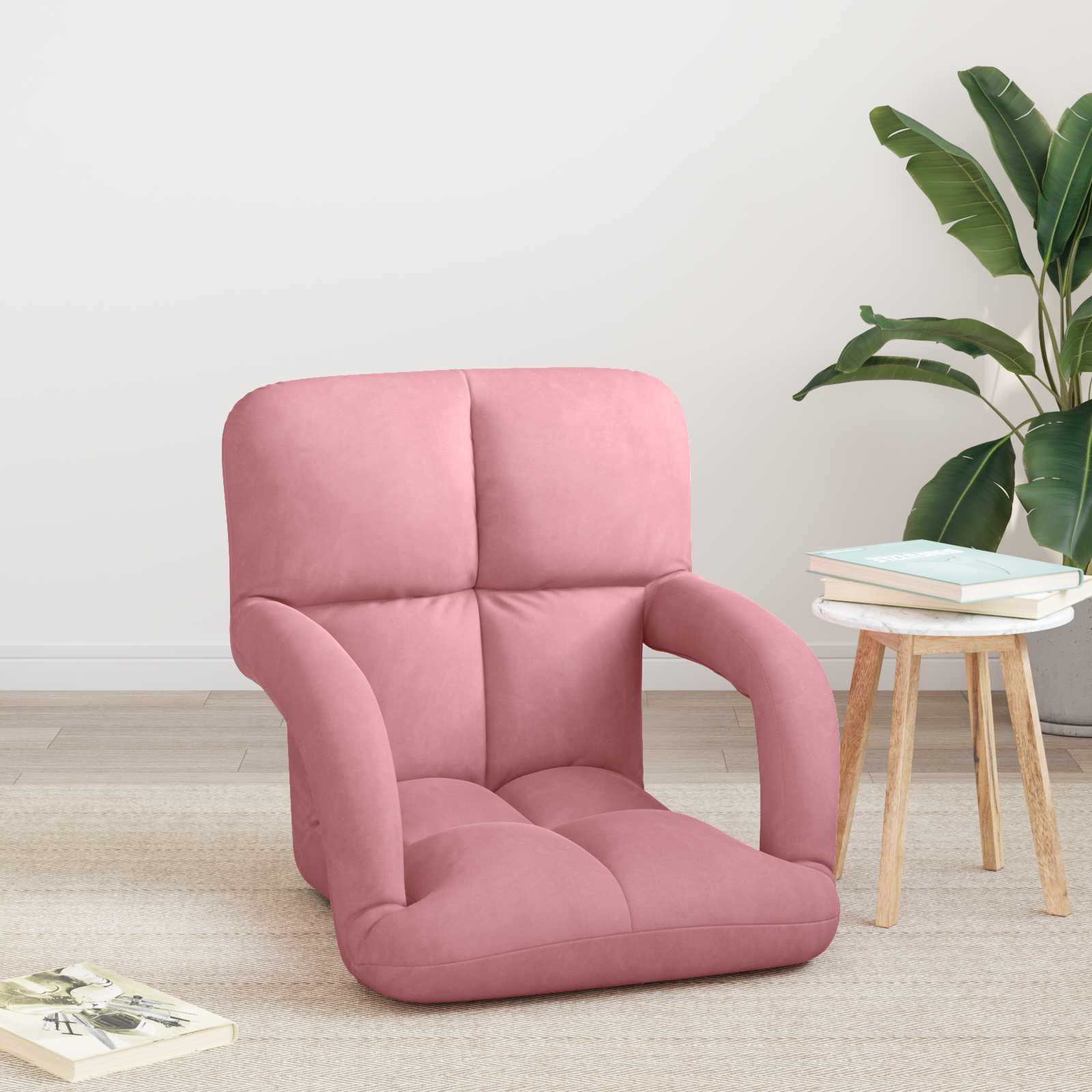 Sedia a pavimento regolabile Rosa Velluto | homemem39
