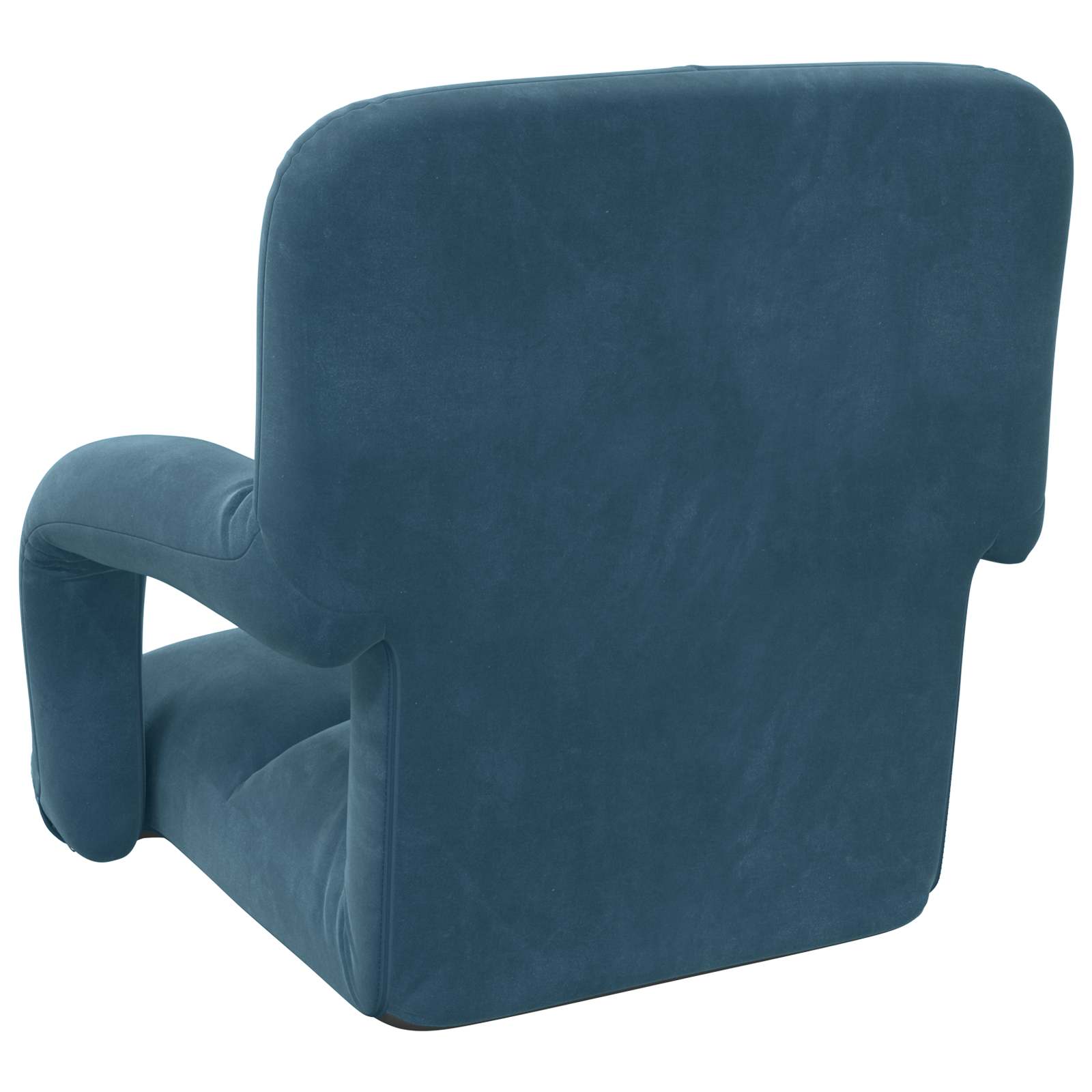 Sedia a pavimento regolabile Blu Velluto | homemem39