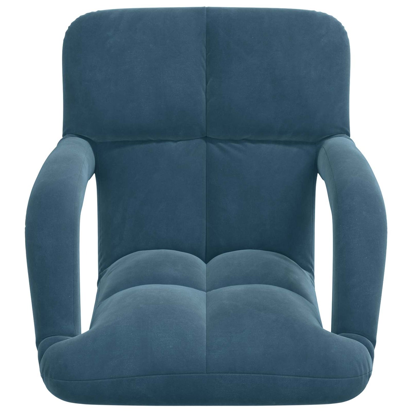 Sedia a pavimento regolabile Blu Velluto | homemem39