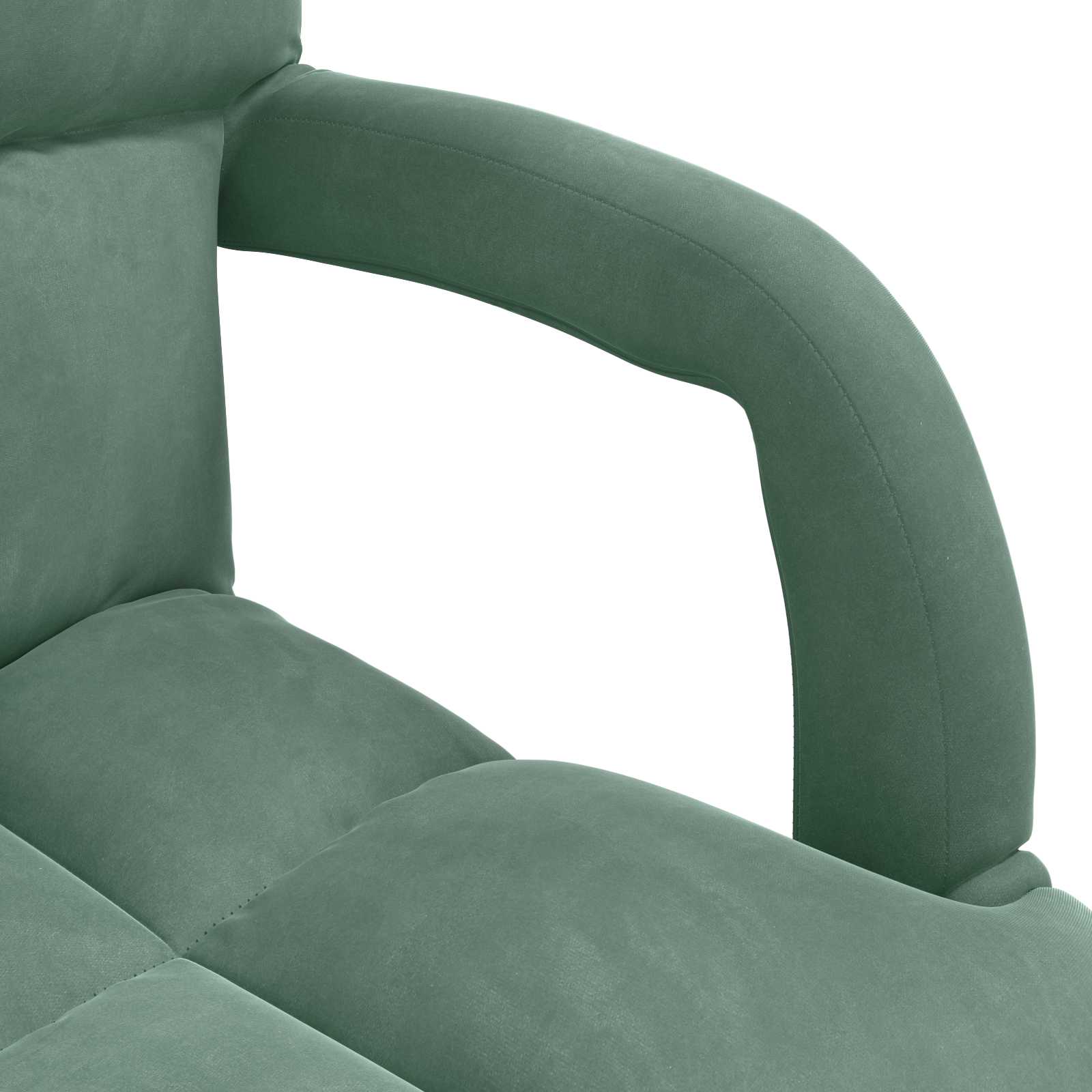 Sedia a pavimento regolabile Verde Mare Velluto | homemem39