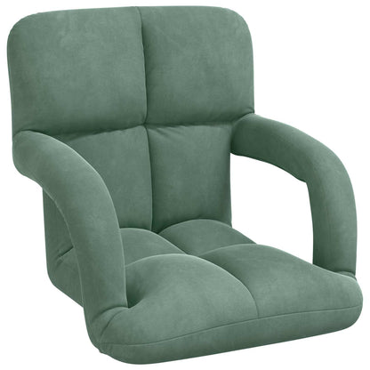 Sedia a pavimento regolabile Verde Mare Velluto | homemem39