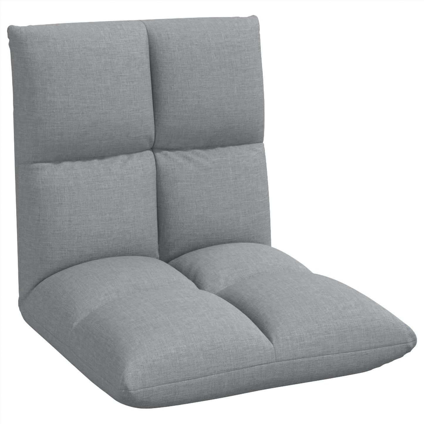 Sedia a pavimento regolabile Grigio Chiaro Tessuto | homemem39
