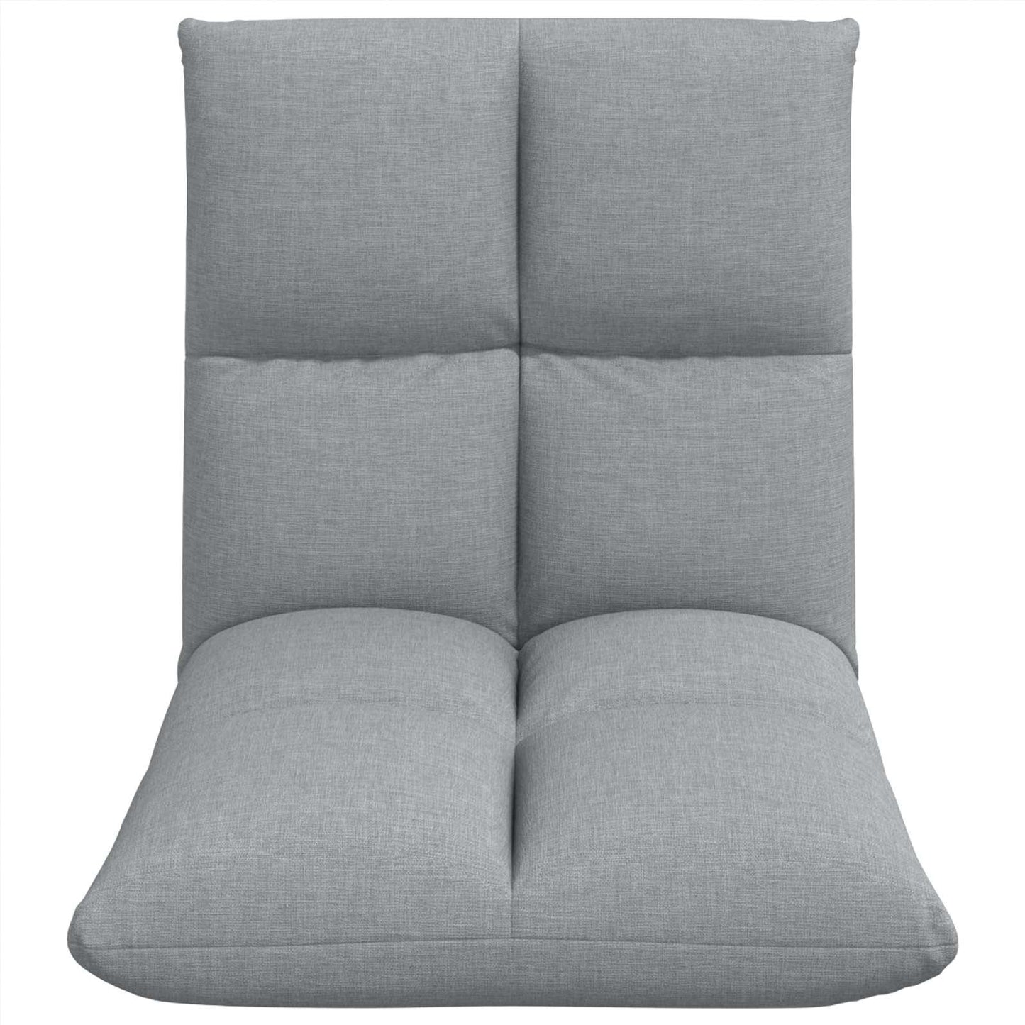 Sedia a pavimento regolabile Grigio Chiaro Tessuto | homemem39