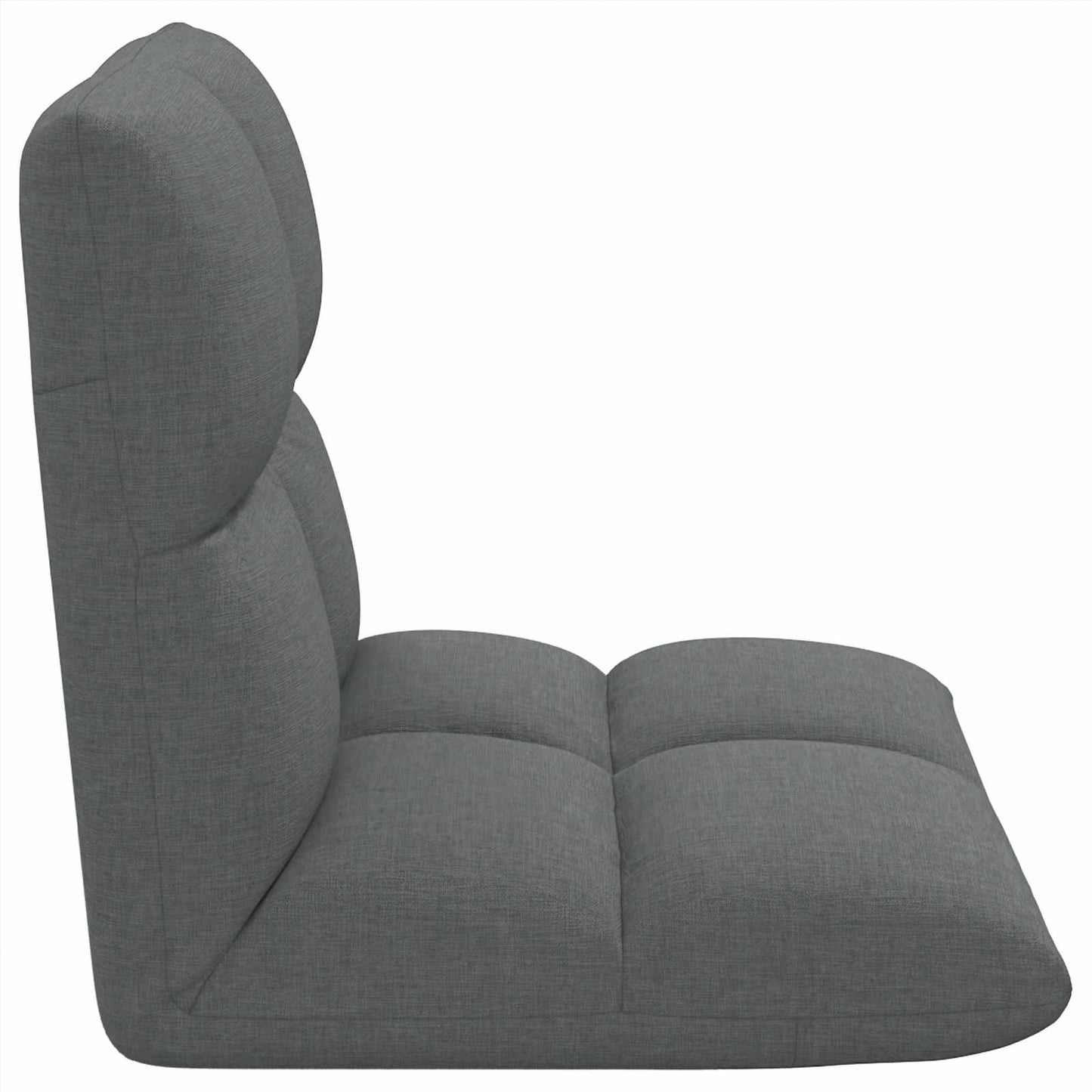 Sedia a pavimento regolabile Grigio Scuro Tessuto | homemem39
