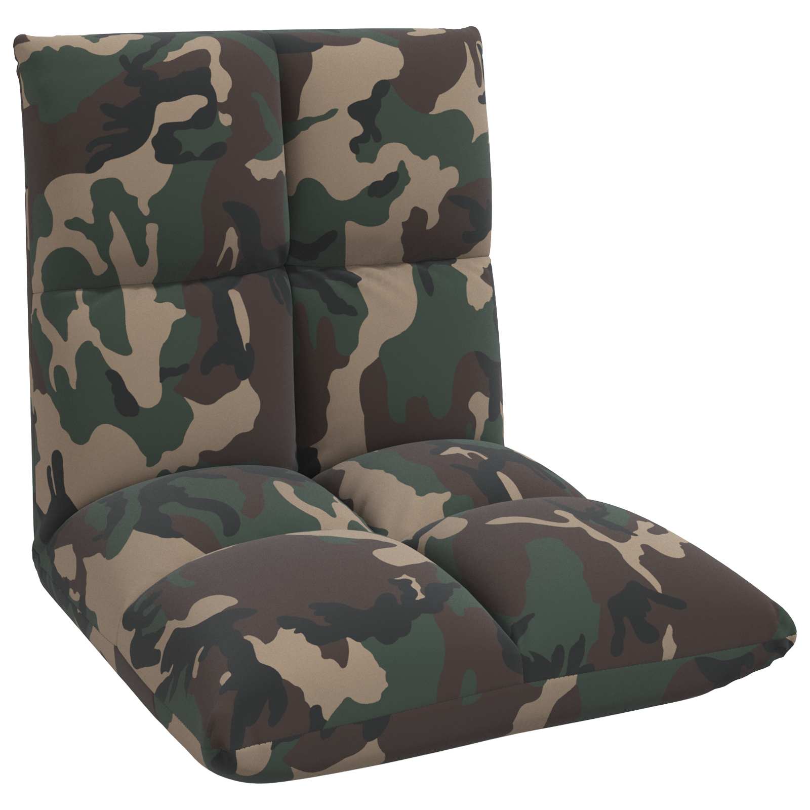 Sedia a pavimento regolabile Verde militare Tessuto | homemem39