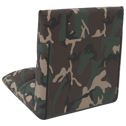 Sedia a pavimento regolabile Verde militare Tessuto | homemem39