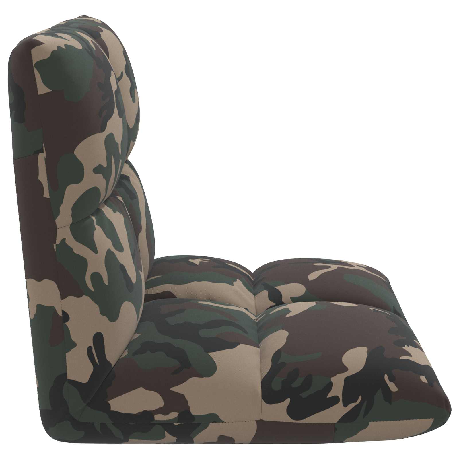 Sedia a pavimento regolabile Verde militare Tessuto | homemem39