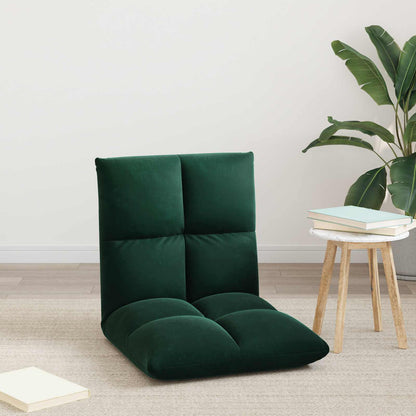 Sedia a pavimento regolabile Verde Scuro Velluto | homemem39