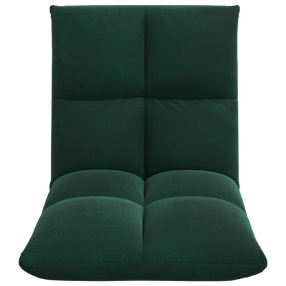 Sedia a pavimento regolabile Verde Scuro Velluto | homemem39