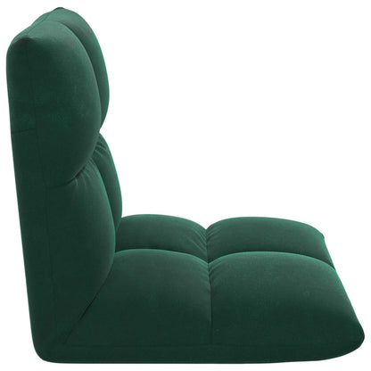 Sedia a pavimento regolabile Verde Scuro Velluto | homemem39