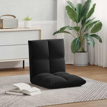 Sedia a pavimento regolabile Nero Velluto | homemem39