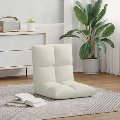 Sedia a pavimento regolabile Crema Velluto