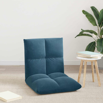 Sedia a pavimento regolabile Blu Velluto | homemem39