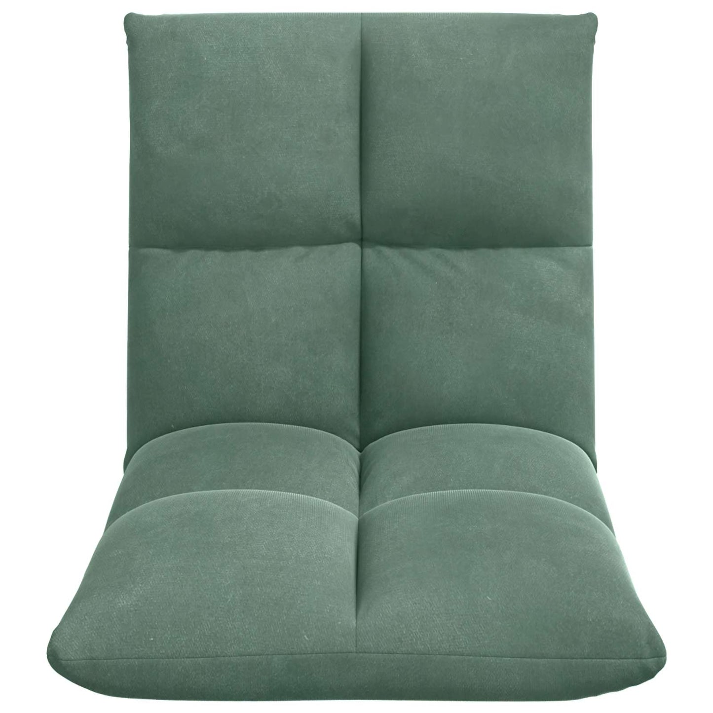 Sedia a pavimento regolabile Verde Mare Velluto