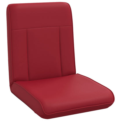 Sedia a pavimento regolabile Rosso Vino Similpelle | homemem39