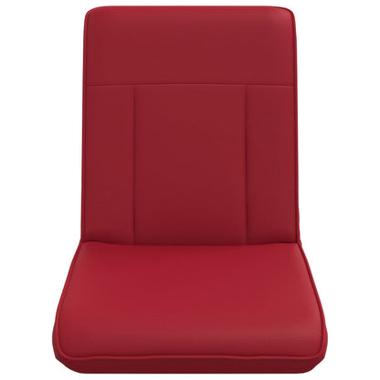 Sedia a pavimento regolabile Rosso Vino Similpelle | homemem39