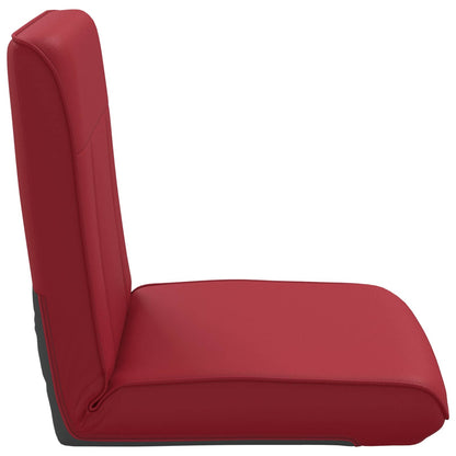 Sedia a pavimento regolabile Rosso Vino Similpelle | homemem39