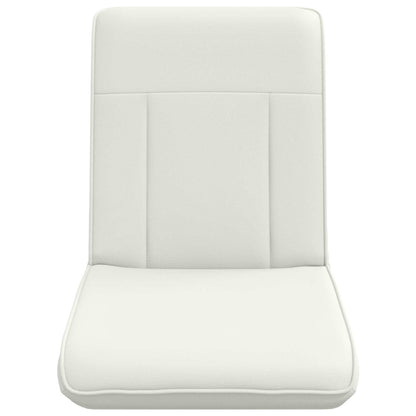 Sedia a pavimento regolabile Bianco Similpelle | homemem39