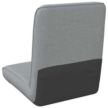 Sedia a pavimento regolabile Grigio Chiaro Tessuto | homemem39
