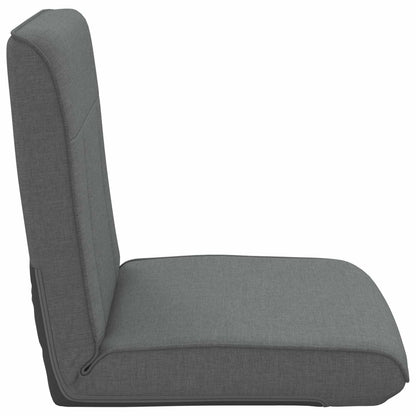 Sedia a pavimento regolabile Grigio Scuro Tessuto | homemem39