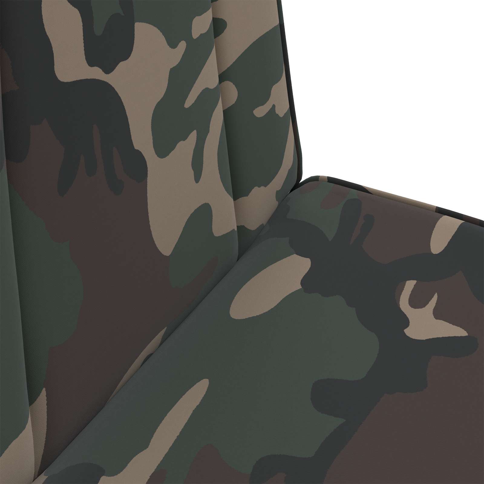 Sedia a pavimento regolabile Verde militare Tessuto | homemem39
