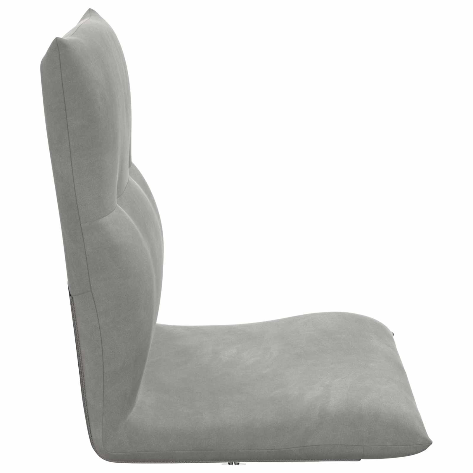 Sedia a pavimento regolabile Grigio Chiaro Velluto | homemem39