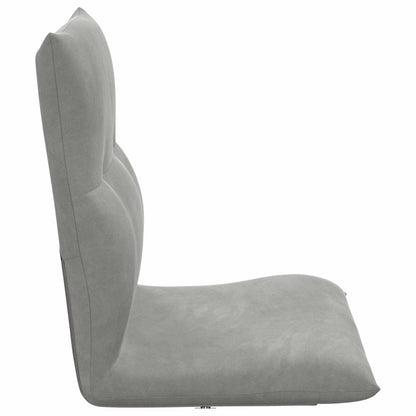 Sedia a pavimento regolabile Grigio Chiaro Velluto | homemem39