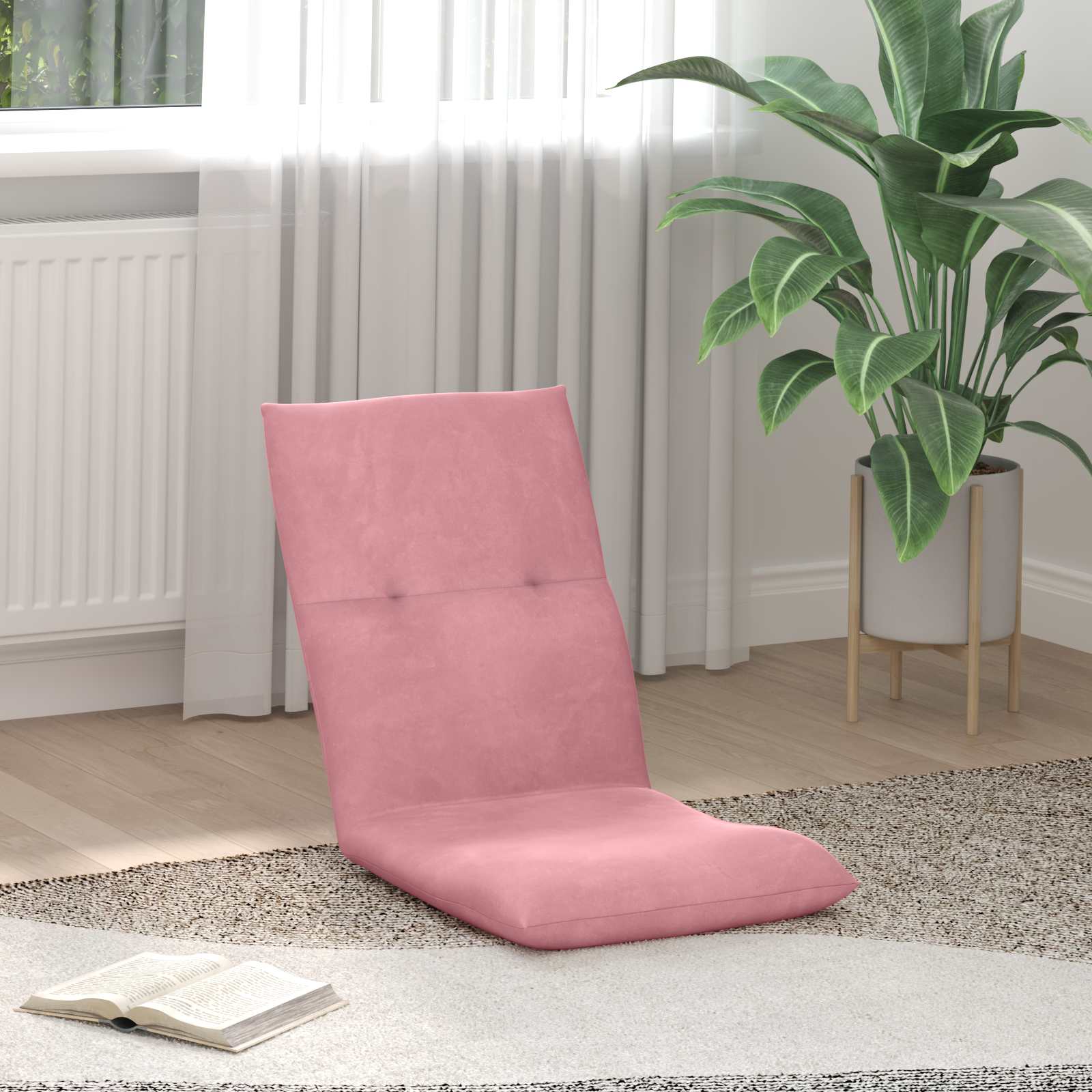 Sedia a pavimento regolabile Rosa Velluto | homemem39