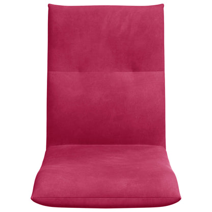 Sedia a pavimento regolabile Rosso Vino Velluto | homemem39