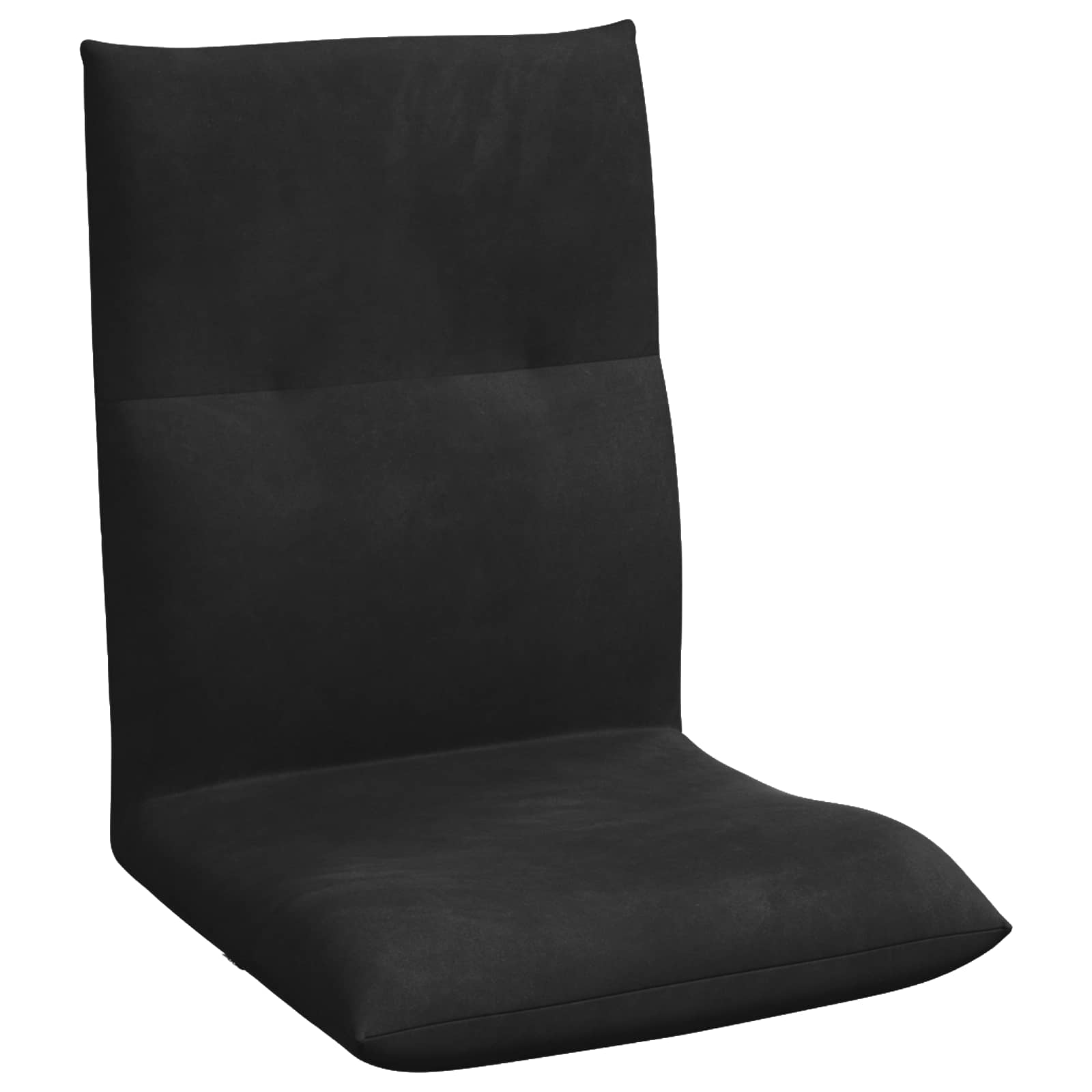 Sedia a pavimento regolabile Nero Velluto | homemem39