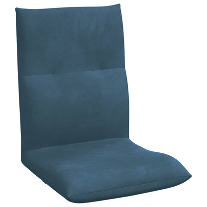 Sedia a pavimento regolabile Blu Velluto | homemem39