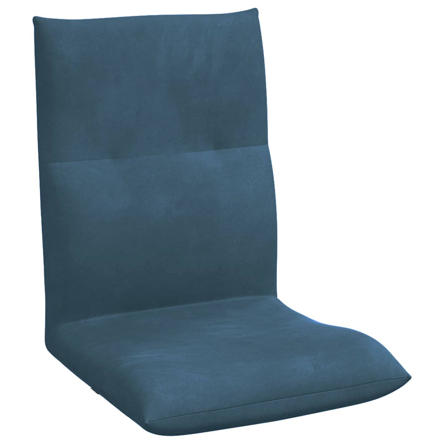 Sedia a pavimento regolabile Blu Velluto