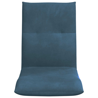 Sedia a pavimento regolabile Blu Velluto | homemem39