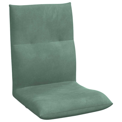 Sedia a pavimento regolabile Verde Mare Velluto | homemem39