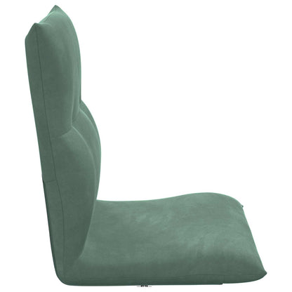 Sedia a pavimento regolabile Verde Mare Velluto | homemem39