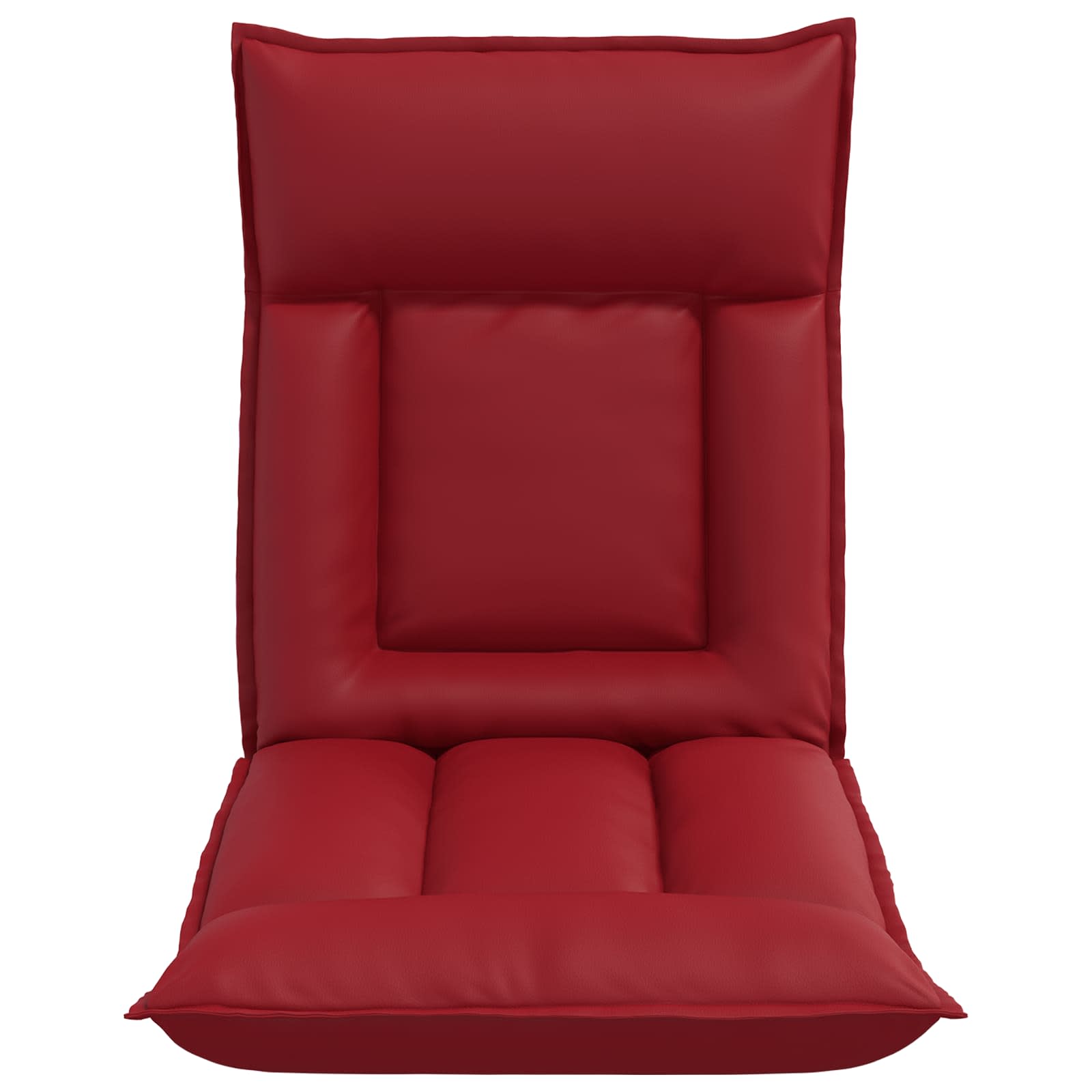 Sedia a pavimento regolabile Rosso Vino Similpelle | homemem39