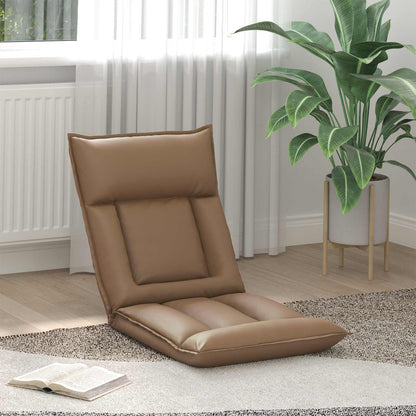Sedia a pavimento regolabile Cappuccino Similpelle | homemem39