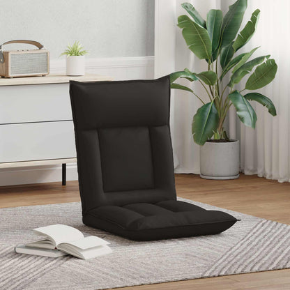 Sedia a pavimento regolabile Nero Similpelle | homemem39